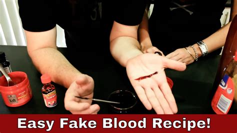 how to make fake blood that doesn't stain clothes|non staining stage blood.